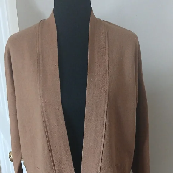 💓Lord & Taylor Camel Knit Cardigan - Picture 5 of 8
